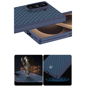 Benks Etui Magnetic Armor Grid Pro Grand Combo (C.K.FL.SA.BE.C051) do Samsung Galaxy Z Fold 8 Ultra niebieski