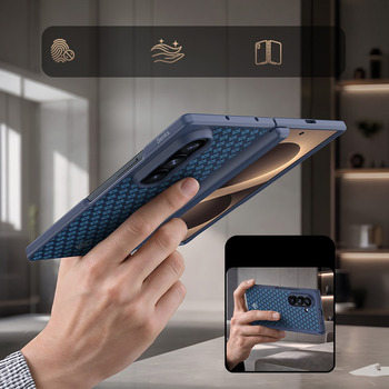 Benks Etui Magnetic Armor Grid Pro Grand Combo (C.K.FL.SA.BE.C051) do Samsung Galaxy Z Fold 8 Ultra niebieski