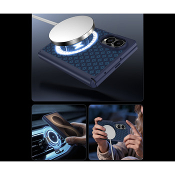 Benks Etui Magnetic Armor Grid Pro Grand Combo (C.K.FL.SA.BE.CS60) do Samsung Galaxy Z Fold 8 niebieski