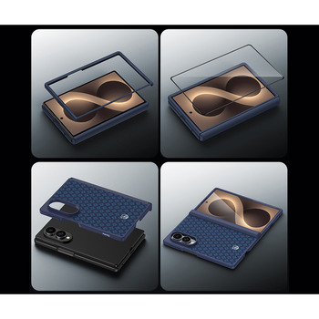 Benks Etui Magnetic Armor Grid Pro Grand Combo (C.K.FL.SA.BE.CS60) do Samsung Galaxy Z Fold 8 niebieski