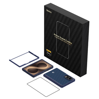 Benks Etui Magnetic Armor Grid Pro Grand Combo (C.K.FL.SA.BE.CS60) do Samsung Galaxy Z Fold 8 niebieski