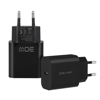 Blavec Ładowarka sieciowa BC-14 GaN4 - Typ C - PD QC 30W 3A (TCBC14G4-CB303A) czarna