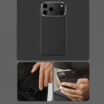 Benks Etui Magnetic Armor Air Kevlar Metal Frame 600D (C.K.FL.AP.BK.0069) do Iphone 17 Pro czarny (uszkodzone opakowanie)