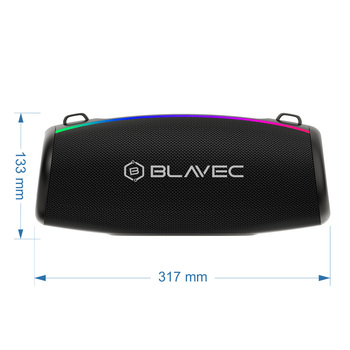 Blavec Głośnik Bezprzewodowy Bluetooth TWS WS-02 Bassbox - 120W (WS02-B) czarny (uszkodzone opakowanie)