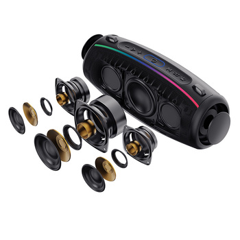 Blavec Głośnik Bezprzewodowy Bluetooth TWS WS-02 Bassbox - 120W (WS02-B) czarny (uszkodzone opakowanie)