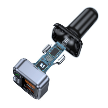 Blavec Transmiter FM Flash TR-05 MP3, Bluetooth - USB + Typ C - PD 30W (TFMFTR05-B) czarny (uszkodzone opakowanie)