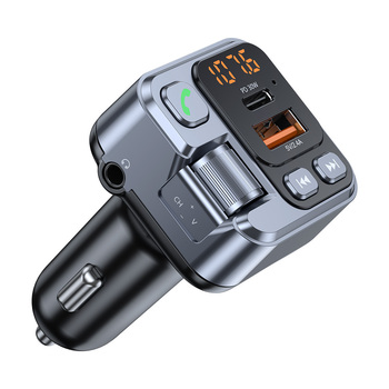 Blavec Transmiter FM Flash TR-05 MP3, Bluetooth - USB + Typ C - PD 30W (TFMFTR05-B) czarny (uszkodzone opakowanie)