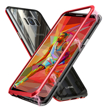Luphie Bicolor Magnetic SWORD Case do Iphone XS MAX (6,5") czarno-fioletowy