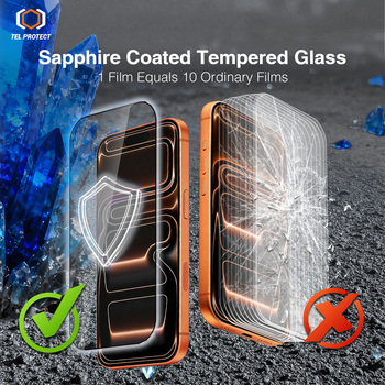 Hartowane szkło Tel Protect 10X HD DLC Diamond Coating do Iphone 15 Pro (uszkodzone opakowanie)