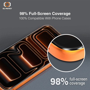 Hartowane szkło Tel Protect 10X HD DLC Diamond Coating do Iphone 15 Pro (uszkodzone opakowanie)