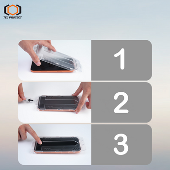 Hartowane szkło Tel Protect Dust-Free Easy Fit Full Glue 6D do Iphone 17 Pro Max/18 Pro Max czarne - 2 sztuki (uszkodzone opakowanie)