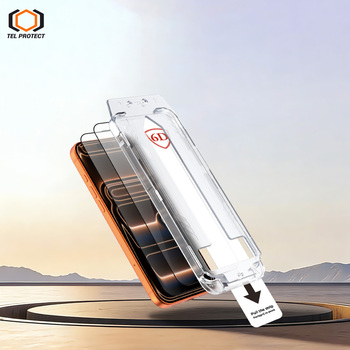 Hartowane szkło Tel Protect Dust-Free Easy Fit Full Glue 6D do Iphone 17 Pro Max/18 Pro Max czarne - 2 sztuki (uszkodzone opakowanie)