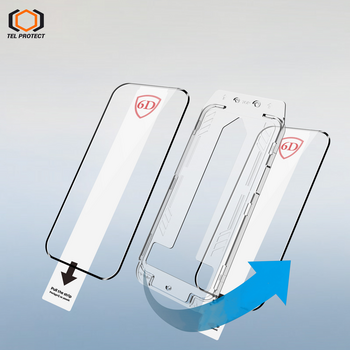 Hartowane szkło Tel Protect Dust-Free Easy Fit Full Glue 6D do Iphone 17 Pro Max/18 Pro Max czarne - 2 sztuki (uszkodzone opakowanie)
