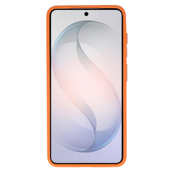 Liavec Soft Case Metal Frame do Samsung Galaxy S26 pomarańczowy (uszkodzone opakowanie)
