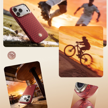 Benks Etui ArmorGrid Edge X9 Air Kevlar (C.K.FL.AP.RD.X069) iP18 Pro/17 Pro czerwone