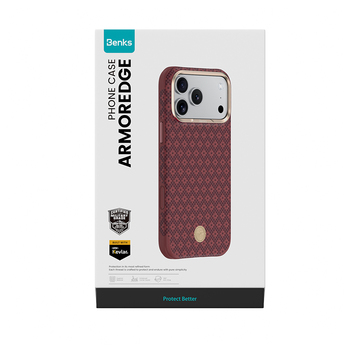 Benks Etui ArmorGrid Edge X9 Air Kevlar (C.K.FL.AP.RD.X069) iP18 Pro/17 Pro czerwone