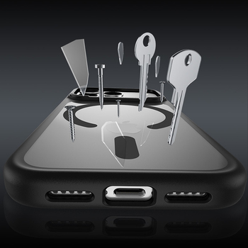 Benks Etui Magnetic Mist Metal Frame (C.K.FF.AP.BK.0072) do Iphone 18 Pro/17 Pro czarny (Camera Control Button)