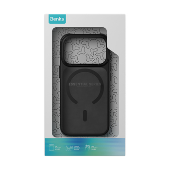 Benks Etui Magnetic Mist Metal Frame (C.K.FF.AP.BK.0072) do Iphone 18 Pro/17 Pro czarny (Camera Control Button)