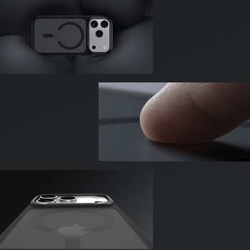 Benks Etui Magnetic Mist Metal Frame (C.K.FF.AP.BK.0073) do Iphone 18 Pro Max/17 Pro Max czarny (Camera Control Button)