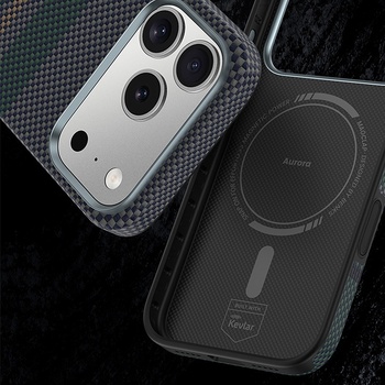 Benks Etui Magnetic Armor Pro Aurora Kevlar 600D (C.K.FL.AP.SR.A072) do Iphone 18 Pro/17 Pro (Camera Control Button)