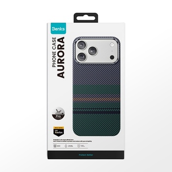 Benks Etui Magnetic Armor Pro Aurora Kevlar 600D (C.K.FL.AP.SR.A073) do Iphone 18 Pro Max/17 Pro Max (Camera Control Button)