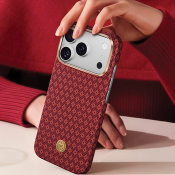 Benks Etui Magnetic Armor Air Armor Grid Kevlar Metal Frame 600D (C.K.FL.AP.RD.0073) do Iphone 18 Pro Max/17 Pro Max czerwony
