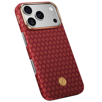 Benks Etui Magnetic Armor Air Armor Grid Kevlar Metal Frame 600D (C.K.FL.AP.RD.0072) do Iphone 18 Pro/17 Pro czerwony