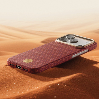 Benks Etui Magnetic Armor Air Armor Grid Kevlar Metal Frame 600D (C.K.FL.AP.RD.0072) do Iphone 18 Pro/17 Pro czerwony