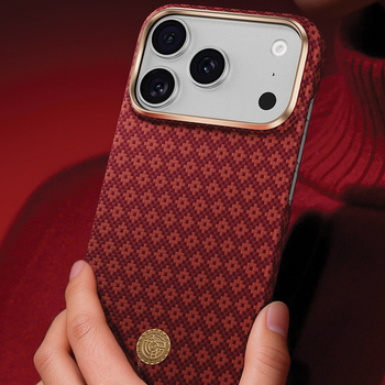 Benks Etui Magnetic Armor Air Armor Grid Kevlar Metal Frame 600D (C.K.FL.AP.RD.0072) do Iphone 18 Pro/17 Pro czerwony
