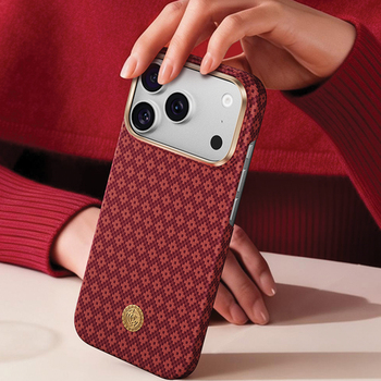 Benks Etui Magnetic Armor Air Armor Grid Kevlar Metal Frame 600D (C.K.FL.AP.RD.0072) do Iphone 18 Pro/17 Pro czerwony