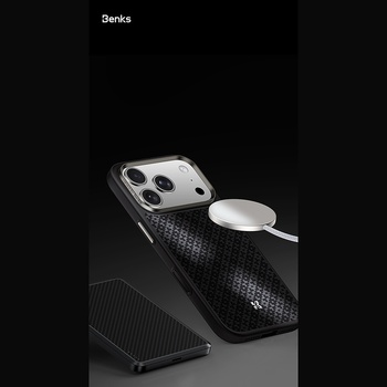 Benks Etui Magnetic Armor Pro Armor Grid Kevlar Metal Frame 600D (C.K.FL.AP.BK.B073) do Iphone 18 Pro Max/17 Pro Max czarny (Camera Control Button)