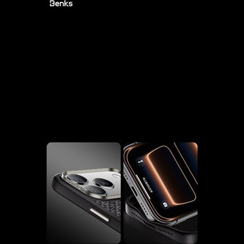 Benks Etui Magnetic Armor Pro Armor Grid Kevlar Metal Frame 600D (C.K.FL.AP.BK.B073) do Iphone 18 Pro Max/17 Pro Max czarny (Camera Control Button)