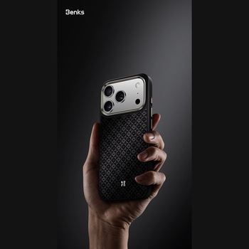 Benks Etui Magnetic Armor Pro Armor Grid Kevlar Metal Frame 600D (C.K.FL.AP.BK.B073) do Iphone 18 Pro Max/17 Pro Max czarny (Camera Control Button)