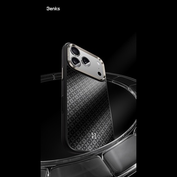 Benks Etui Magnetic Armor Pro Armor Grid Kevlar Metal Frame 600D (C.K.FL.AP.BK.B072) do Iphone 18 Pro/17 Pro czarny (Camera Control Button)