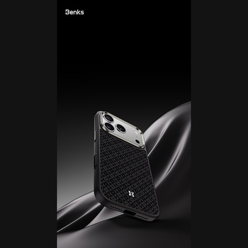 Benks Etui Magnetic Armor Pro Armor Grid Kevlar Metal Frame 600D (C.K.FL.AP.BK.B072) do Iphone 18 Pro/17 Pro czarny (Camera Control Button)
