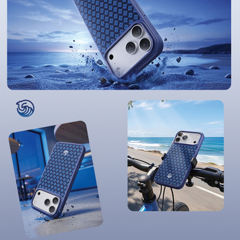 Benks Etui Magnetic Armor Pro Armor Grid Kevlar Metal Frame 600D (C.K.FL.AP.BE.B073) do Iphone 18 Pro Max/17 Pro Max niebieski
