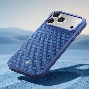 Benks Etui Magnetic Armor Pro Armor Grid Kevlar Metal Frame 600D (C.K.FL.AP.BE.B072) do Iphone 18 Pro/17 Pro niebieski