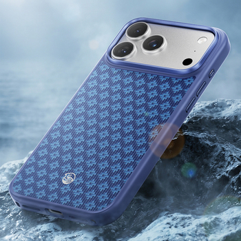 Benks Etui Magnetic Armor Pro Armor Grid Kevlar Metal Frame 600D (C.K.FL.AP.BE.B072) do Iphone 18 Pro/17 Pro niebieski