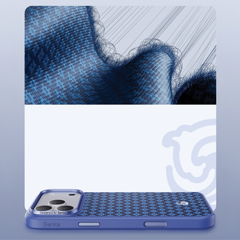 Benks Etui Magnetic Armor Pro Armor Grid Kevlar Metal Frame 600D (C.K.FL.AP.BE.B072) do Iphone 18 Pro/17 Pro niebieski