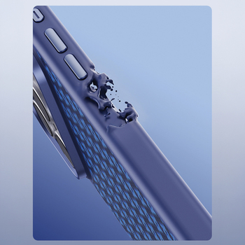 Benks Etui Magnetic Armor Pro Armor Grid Kevlar Metal Frame 600D (C.K.FL.AP.BE.B072) do Iphone 18 Pro/17 Pro niebieski