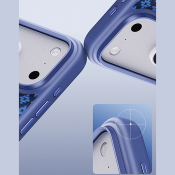Benks Etui Magnetic Armor Pro Armor Grid Kevlar Metal Frame 600D (C.K.FL.AP.BE.B072) do Iphone 18 Pro/17 Pro niebieski