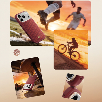 Benks Etui Magnetic Armor Pro Armor Grid Kevlar Metal Frame 600D (C.K.FL.AP.RD.B073) do Iphone 18 Pro Max/17 Pro Max czerwony (Camera Control Button)
