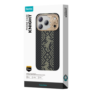 Benks Etui Magnetic Armor Air Knight Kevlar Metal Frame (C.K.FL.AP.GD.X073) do Iphone 18 Pro Max/17 Pro Max czarny