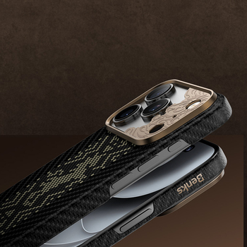 Benks Etui Magnetic Armor Air Knight Kevlar Metal Frame (C.K.FL.AP.GD.X072) do Iphone 18 Pro/17 Pro czarny