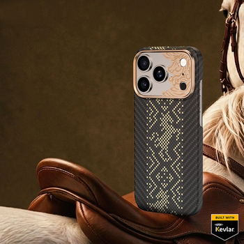 Benks Etui Magnetic Armor Air Knight Kevlar Metal Frame (C.K.FL.AP.GD.X072) do Iphone 18 Pro/17 Pro czarny