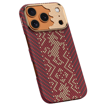 Benks Etui Magnetic Armor Air Knight Kevlar Metal Frame (C.K.FL.AP.GD.J072) do Iphone 18 Pro/17 Pro czerwony