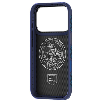 Benks Etui Magnetic Armor Grid Edge X9 Kevlar Metal Frame (C.K.FL.AP.BE.X073) do Iphone 18 Pro Max/17 Pro Max niebieski