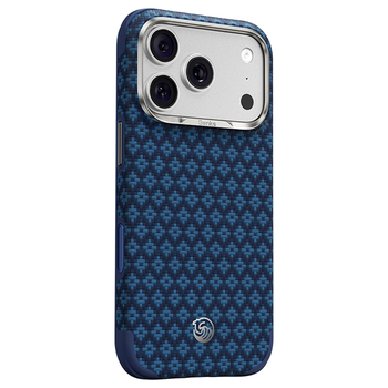 Benks Etui Magnetic Armor Grid Edge X9 Kevlar Metal Frame (C.K.FL.AP.BE.X073) do Iphone 18 Pro Max/17 Pro Max niebieski