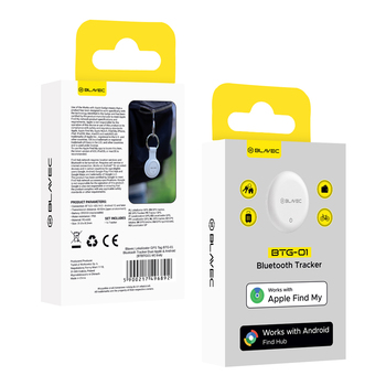 Blavec Lokalizator GPS Tag BTG-01 - Bluetooth Tracker Dual Apple & Android (BTBTG01-W) biały