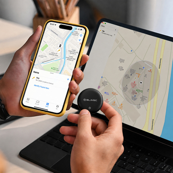 Blavec Lokalizator GPS Tag BTG-02 - Bluetooth Tracker Dual Apple & Android + etui brelok (BTBTG02-KB) czarny